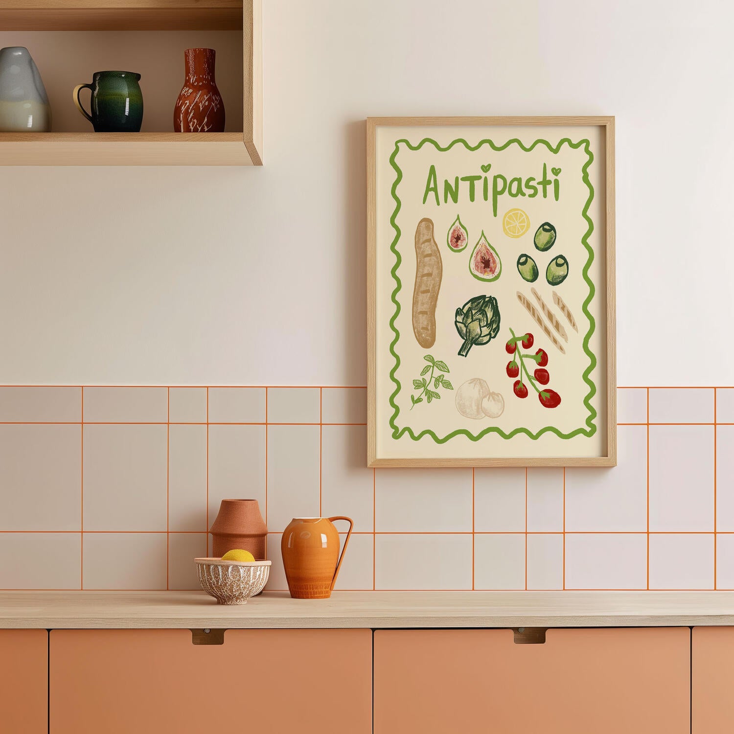 Antipasti plakat - 50 x 70 cm